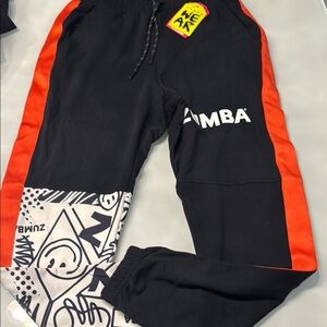 Zumba Fitness Black and Red Sweatpants